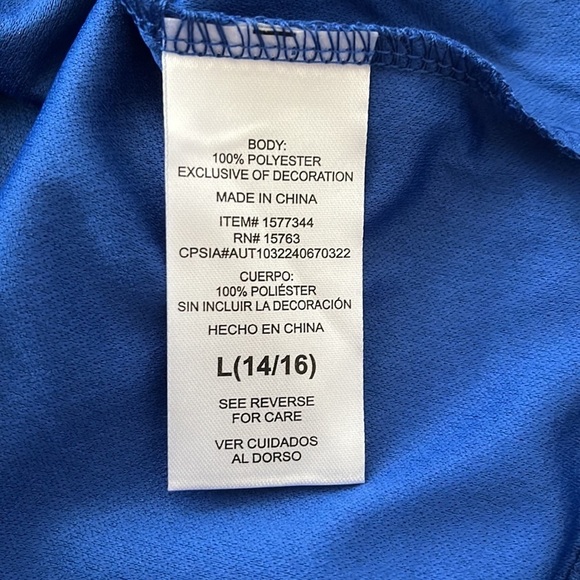 Champion 2 blue shirts Size:L boys - Picture 10 of 16